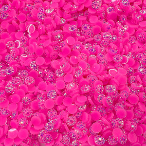Hot pink sunflower rhinestones 