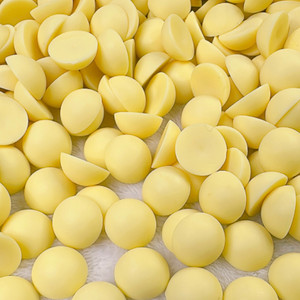 12mm yellow matte pearls 