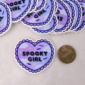 Spooky girl heart