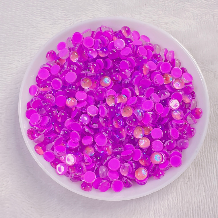 4mm purple glass rhinestones 
