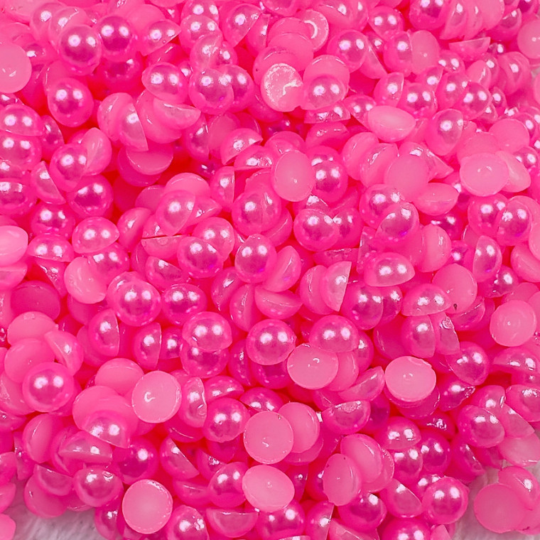 Hot pink pearls