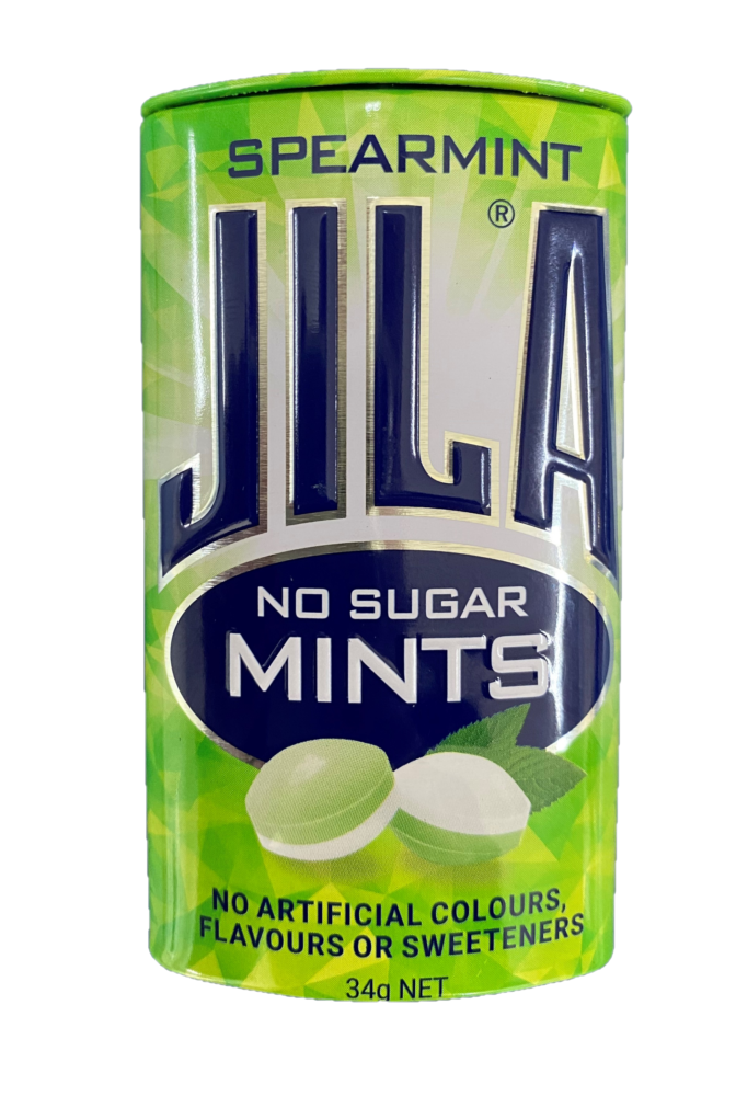 Fd Jila Sugar Free Mints Spearmints 34g 12s ANZ Pharma Wholesalers LTD