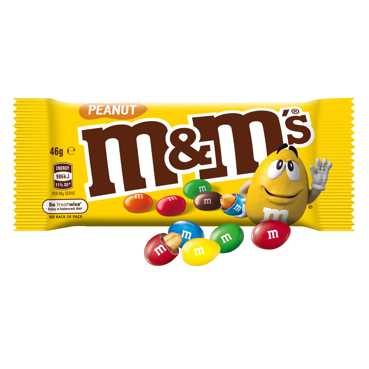 M&m Peanut Bag 46g 12s - ANZ Pharma Wholesalers LTD