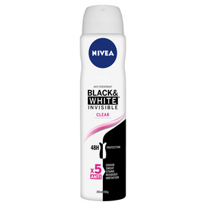 Nivea Deo Aero Invisible Black And White Clear 250ml