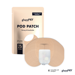 Glucology -  Cgm Patches Ominpod - Beige