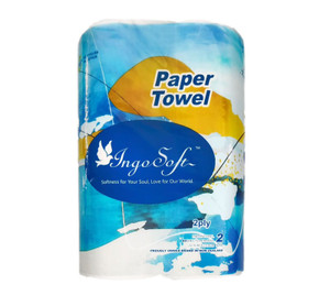Ingosoft Kitchen Paper Towel 2 Rolls 2 Ply 60 Sheets Per Roll