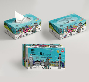Ingosoft Nz City Theme Facial Tissue 2 Ply  225 Sheets