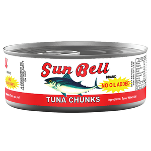 Sunbell White Tuna Yellowfin Chunks In 100% Brine 170g X 48