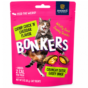 Bonkers-cat Treats-dry-catnip, Chick N' Cheddar Flavor 85 G
