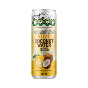 Real Coco Sparkling Yuzu Coconut Water 250ml