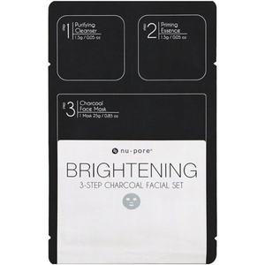 Nupore Brightening 3step Facial Set Charcoal