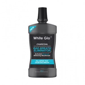 White Glo Charcoal Bad Breath Eliminator Mouthwash 500ml