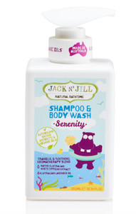 Jack N Jill Serenity Shampoo & Body Wash Natural Bath Time 3x300 Ml