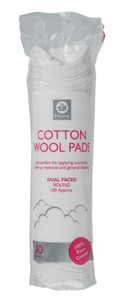 Fitzroy Cotton Wool Pads (100% Cotton) Round 100s