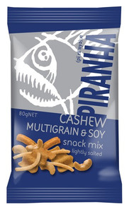 Piranha Lightly Salted Cashew & Soy Mix 80g *20