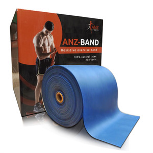 Exercise Band Roll-blue 0.30mmx150mm Latex With Powder