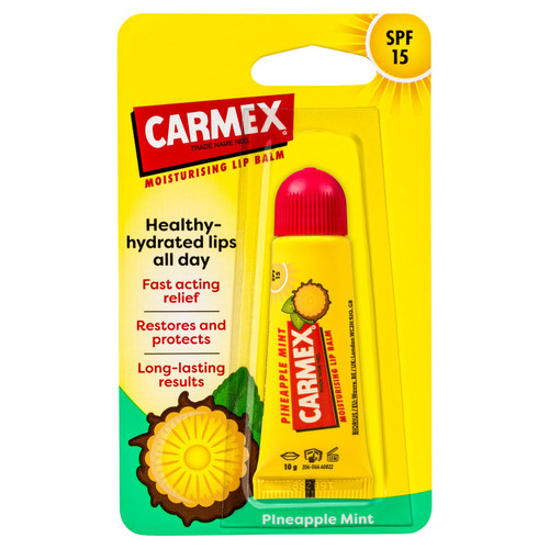 Carmex  Pineapple Mint Flavor Blister Pack Squeeze Tube