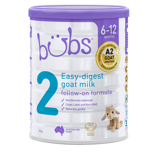 Bubs Goat Milk Follow On Formula S2 800g X 3
