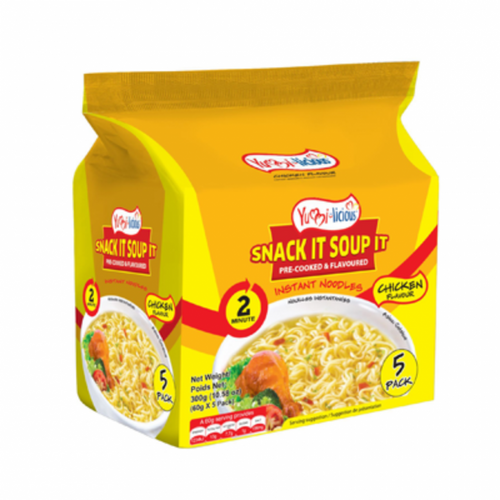 Yummilicious Spicy Chicken Noodles 60gm (5pack) X 6