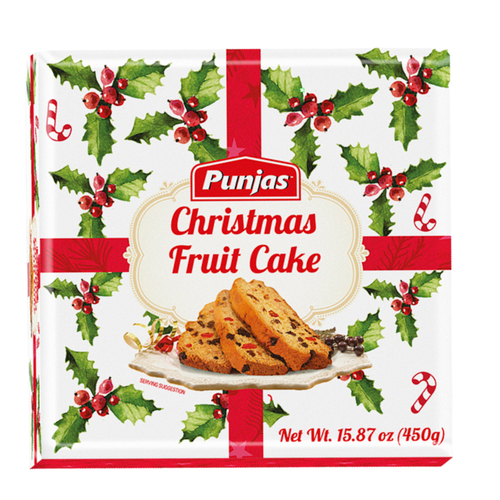 Punjas Christmas Fruit Cake 450g X 12