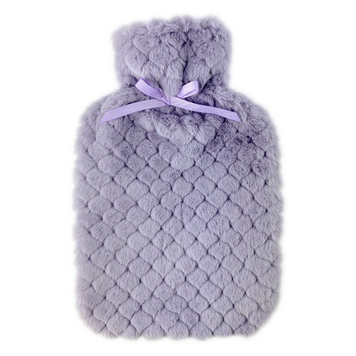 Hot Water Bottle Fur Mauve