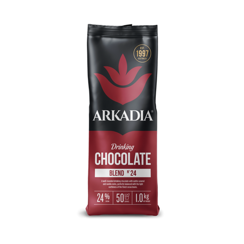 Arkadia Drinking Chocolate  24% Cocoa  12 X 1 Kg