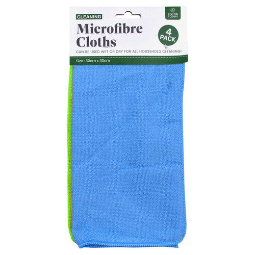 Living Today Microfiber Cleaning Cloths (4pk)