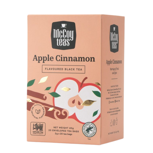 Mccoy Individually Wrapped Apple Cinnamon  Tea Bags 20s