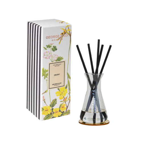 George & Edi Reed Diffuser Set 100ml - Ebony