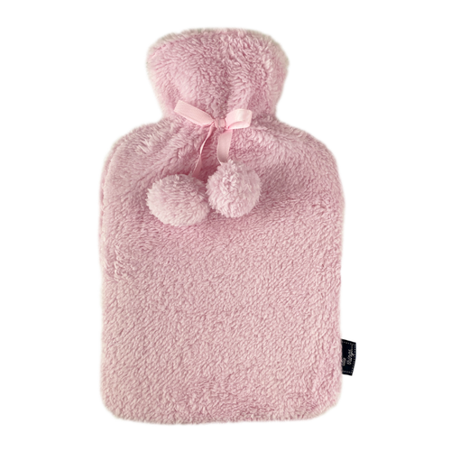 Hot Water Bottle Luxe Fur Baby Pink