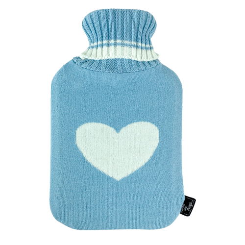 Hot Water Bottle knit Set  Heart
