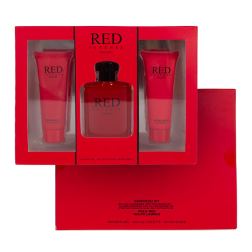 St Collection Men's 3pcs Set Red Intense M 80ml/2.8fl.ozafter Shave+50ml/1.7fl.ozedt+80ml/2.8fl.ozshower Gel