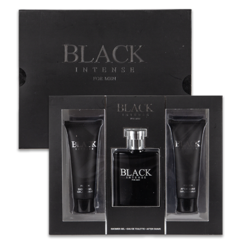 St Collection Men's 3pcs Set Black Intense M 2.8fl.oz/80mlafter Shave 1.7fl.oz/50mledt 2.8fl.oz/80mlshower Gel