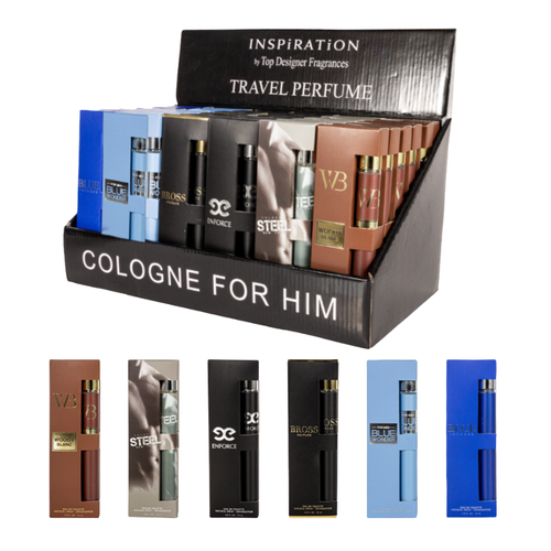 St Collection Men's Big Vial Display Cologne 1.18oz M Travel Perfume