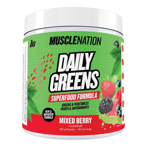 Muscle Nation Daily Greens Mixed Berry 180g