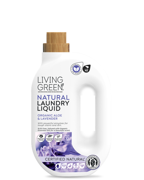 Living Green Natural Laundry Liquid Organic Lavender And Aloe 1l