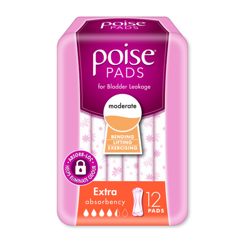 Poise Pads Extra 12s