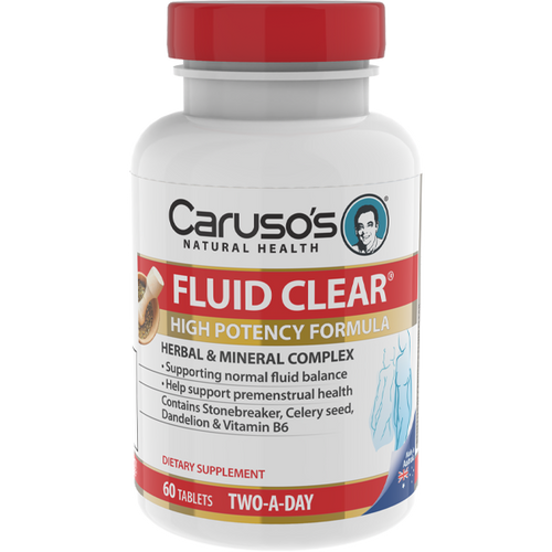 Carusos Health Solutions Fluid Clear 60 Tabs Nz