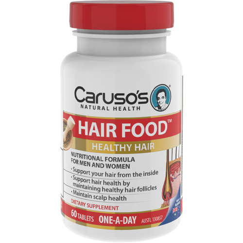 Carusos Health Solutions Hair Food  60 Tabs Nz