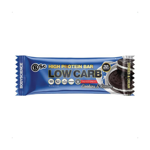 Bsc High Protein Low Carb Bar Cookies & Cream 60g X 12s