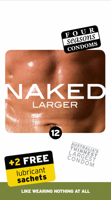 Four Seasons Naked Larger Condoms 12pk
