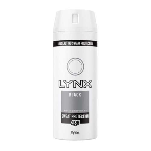 Lynx Deodorant Antiperspirant Black 165ml