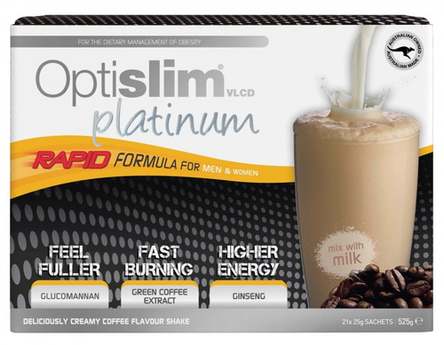Optislim Vlcd Platinum Shake Coffee  21 X 25g