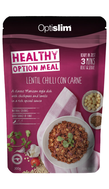Optislim Healthyoption Meal Lentil Chilli Con Carne 300g