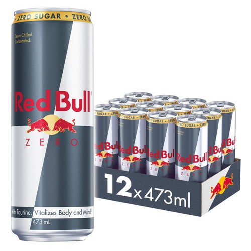Red Bull Zero Alu Can 473ml X 12