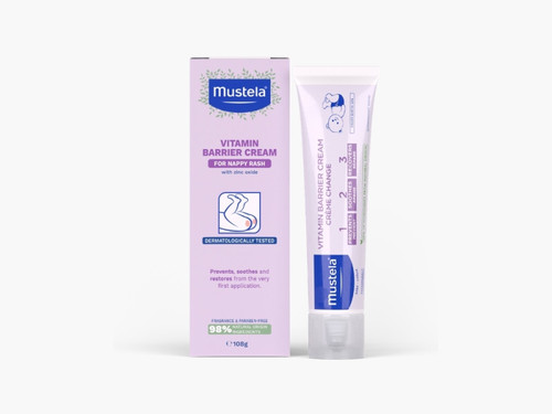 Mustela Vitamin Barrier Cream 123 For Nappy Rash 108g