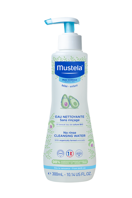 Mustela No-rinse Cleansing Water 300ml (with Farmed Avocado)