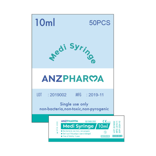 Anz Pharma Medi Syringe 10ml 50pcs