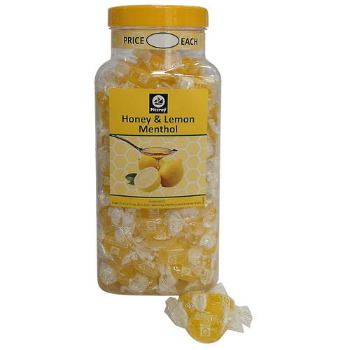 Fitzroy Sweets Honey & Lemon Menthol 2kg Jar 225s
