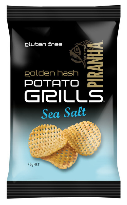 Piranha Potato Grills Sea Salt 75g *12